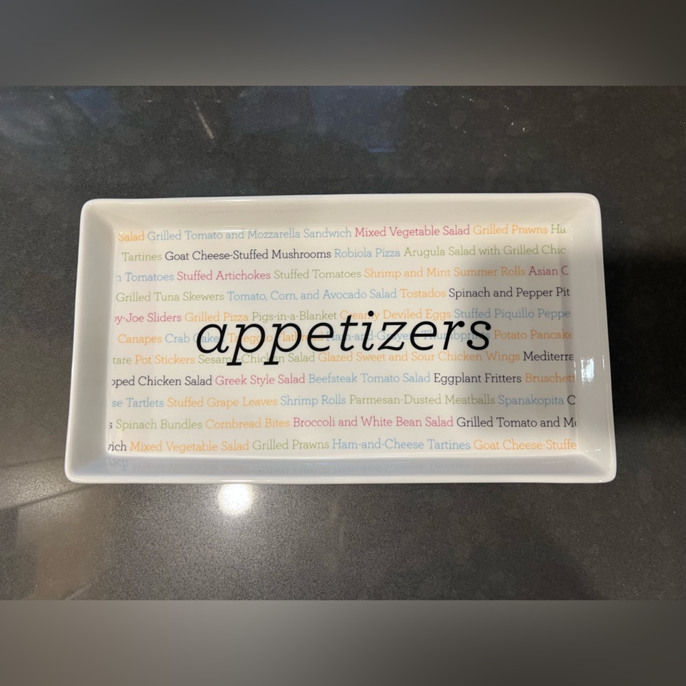 Martha Stewart Collection Dish of the Day Appetizer Plate 11x6